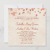 ラブバード-秋の結婚式 招待状 (裏面)