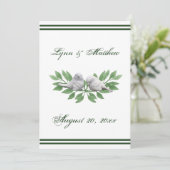 ラブバード – 結婚式招待状 招待状 (スタンド正面)