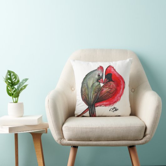 ラブバード(鳥)ショウジョウコウカンチョウ装飾用クッション クッション (椅子)