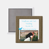 ラブバード 2"x2" アナウンスメント マグネット (正面/裏面)