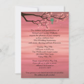 ラブバード 35周年 お祝い 招待状 (裏面)