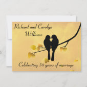 ラブバード 50周年招待状 招待状 (正面)