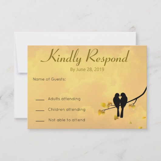 ラブバード 50周年 返信カード (正面)