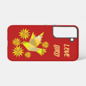 ラブバード SAMSUNG GALAXYケース (裏面横)