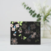 ラブバードRSVPには5x7招待状が必要 出欠カード (スタンド正面)