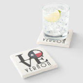 ラブバーノンテキサス州 ストーンコースター (横)