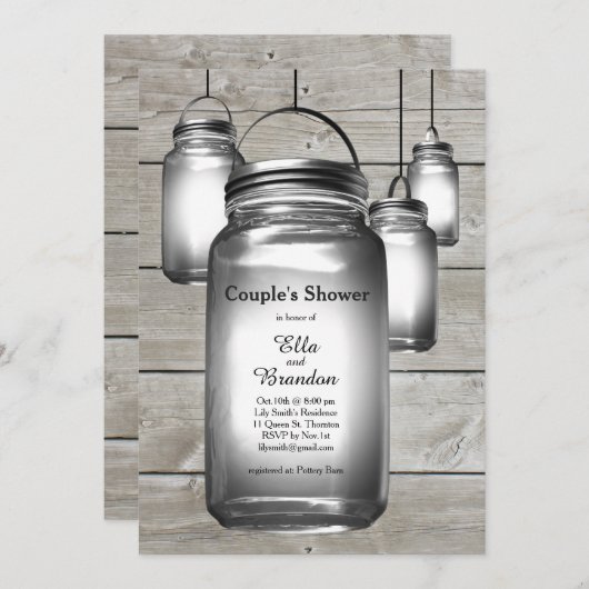 ラブバーンウェディングカップルズシャワー招待状 招待状 (正面/裏面)