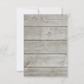 ラブバーンウェディングRSVP 出欠カード (裏面)