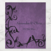 ラブバ結婚スのワインラベル ワインラベル (シングルラベル)