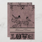 ラブバ結婚ーズリハーサルディナー招待状 招待状 (正面/裏面)