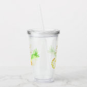 ラブパイナップルが注目され、カスタマイズ可能 アクリルタンブラー (左)