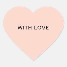 ラブパステルピンクスタイリッシュミニマルかわいらし ハートシール