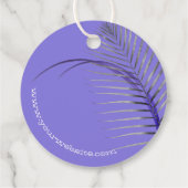 ラブパステル葉薄紫パープルで作られたトロピカルホテル フェイバータグ (裏面)
