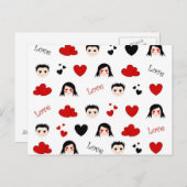 ラブパターン – はがき (正面/裏面)