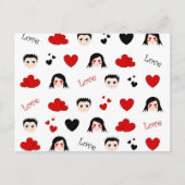 ラブパターン – はがき (正面)