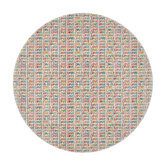 ラブパターン カッティングボード (正面)