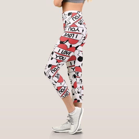 ラブパターン カプリレギンス (左)