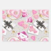 ラブパターン ラッピングペーパーシート (正面3)