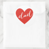 ラブパパ。お父さんおめでとう ラウンドシール (バッグ)