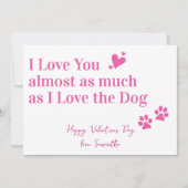 ラブパピおもしろいドッグバレンタインデー シーズンカード (正面)