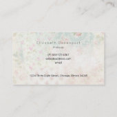 ラブパリとエッフェルタワーオンヴィンテージパターン 名刺 (裏面)