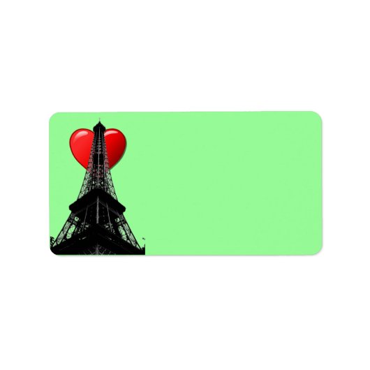 ラブパリ住所 シール (正面)