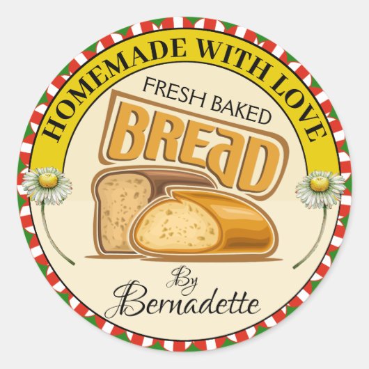 ラブパンで手作り ラウンドシール (正面)