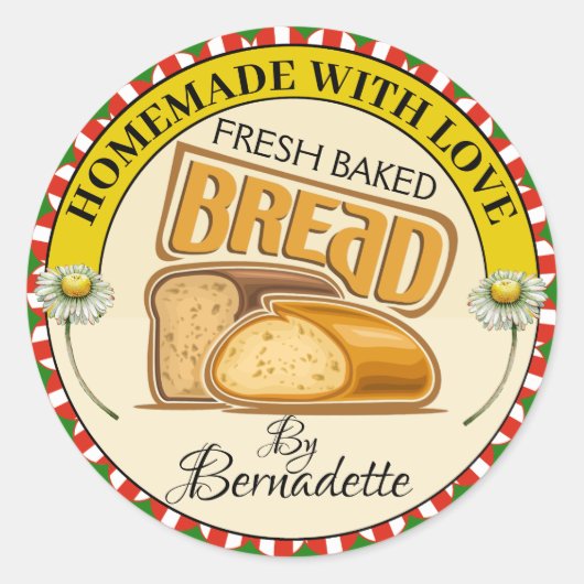 ラブパンで手作り ラウンドシール (正面)