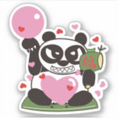 ラブパンダ神 シール (正面)