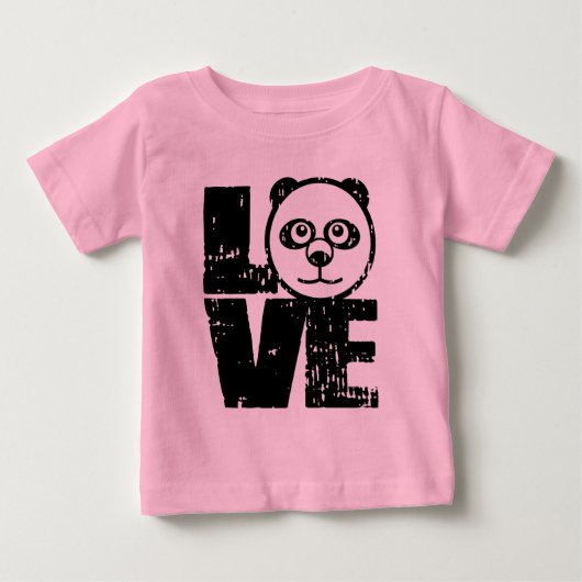 ラブパンダ ベビーTシャツ (正面)