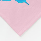 ラブパーソナライズされたル60番目の誕生日ハート空白の フリースブランケット (角)