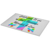 ラブパーソナライズされたル75番目の誕生日デザイン カッティングボード (角)