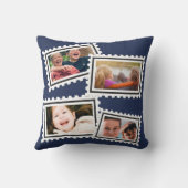 ラブパーソナライズされたレター手書き写真コラージュ クッション (裏面)