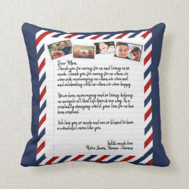 ラブパーソナライズされたレター手書き写真コラージュ クッション