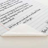 ラブパーソナライズされたレター シェルパブランケット (3/4)