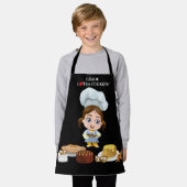 ラブパーソナライズされた料理 エプロン (着用した状態)