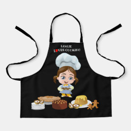 ラブパーソナライズされた料理 エプロン