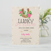 ラブパーティーの招待状にキラキラ幸運 招待状 (スタンド正面)