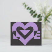 ラブパープルオンブラック ポストカード (スタンド正面)