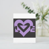 ラブパープルオンブラック ポストカード (スタンド正面)