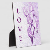 ラブパープルバラ フォトプラーク (側面)