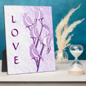 ラブパープルバラ フォトプラーク (側面)