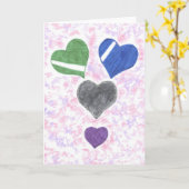 ラブヒューズ グリーティングカード (黄色い花)