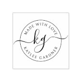 ラブビジネスで作らモノグラムのれる ラバースタンプ (インプリント)