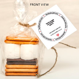 ラブビジネスインサートで手作り – ピンクハート フェイバータグ