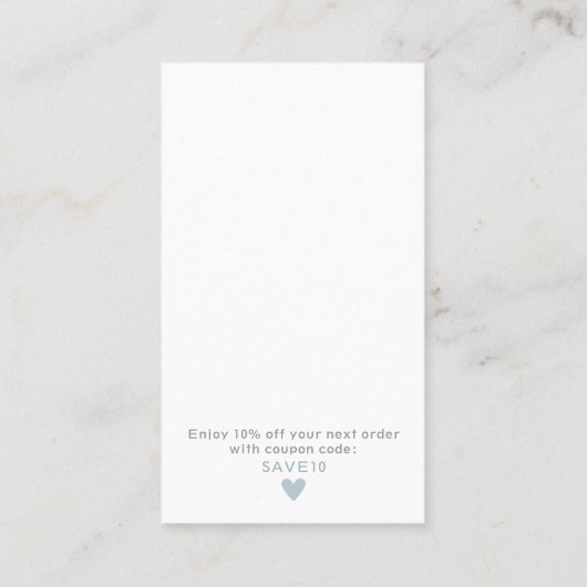 ラブビジネスカードで手作り 名刺 (裏面)