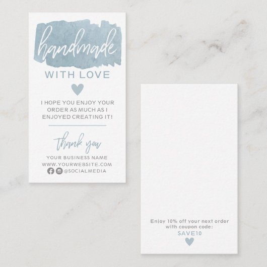 ラブビジネスカードで手作り 名刺 (正面/裏面)