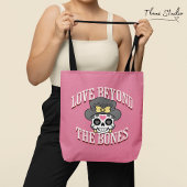 ラブビヨントザボーンズモダンレトロスカル トートバッグ