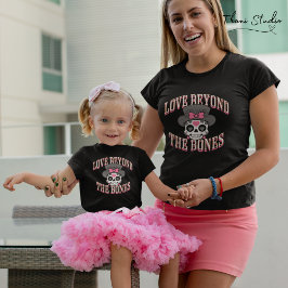 ラブビヨントザボーンズモダンレトロスカル ベビーTシャツ