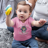 ラブビヨントザボーンズモダンレトロスカル ベビーTシャツ